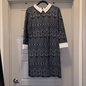 Ivanka Trump size 16 black lace like dress